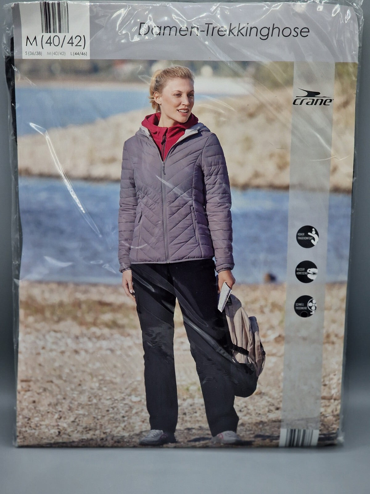 Crane Damen-Trekkinghose, Größe M (40/42)